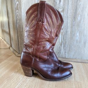 FRYE leather western boots